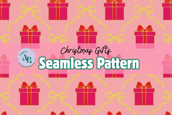 Christmas Gifts Seamless Pattern Design & Illustrations