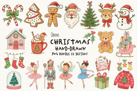 Christmas Hand Drawn Clipart Bundle Png: A Crafter’s Review