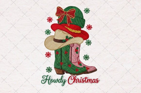 Crochet Western Howdy Christmas PNG Review