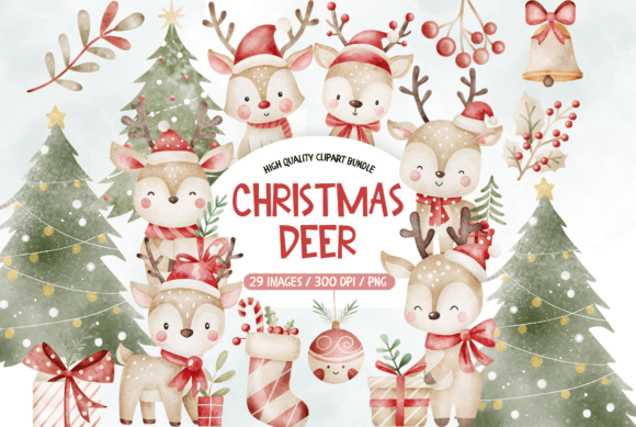 Cute Christmas Deer Watercolor Set: A Crafter’s Review