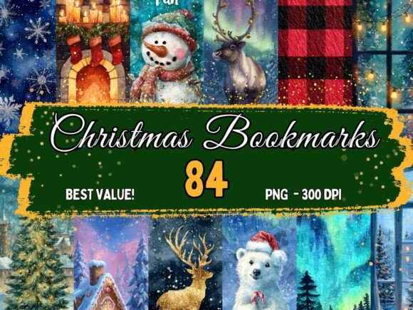 Review: Christmas Bookmarks Bundle Illustrations