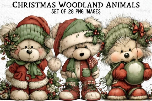 Review: Christmas Woodland Animals Sublimation Illustrations