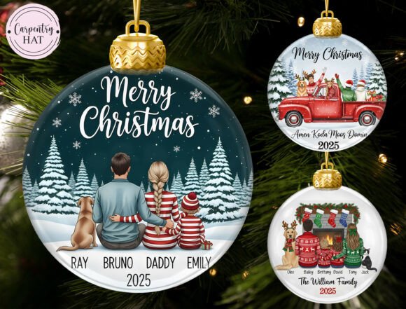 Review: Personalized Family Christmas Ornament Illustrations