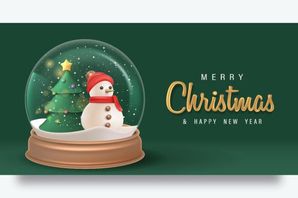 Review: Vector 3D Christmas Banner Design for Illustrations