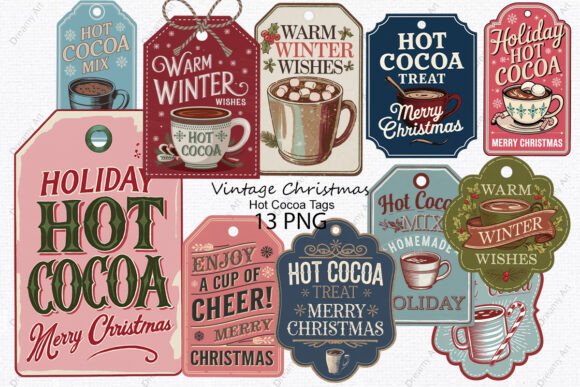 Review: Vintage Christmas Hot Cocoa Tags