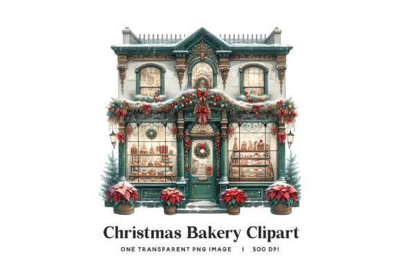 Reviewing Christmas Bakery Storefront PNG Single G