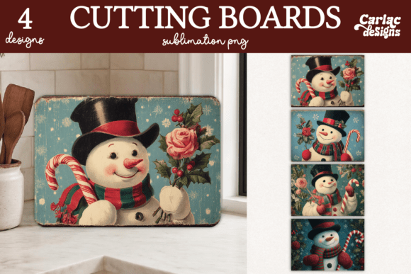 Reviewing Christmas Cutting Board Sublimation Illustrations