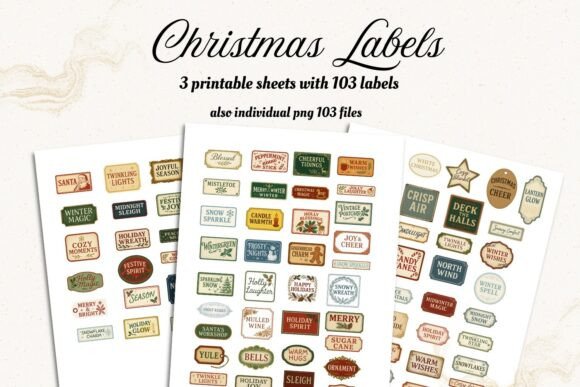 Reviewing Christmas Labels Printable Set – 103 Illustrations