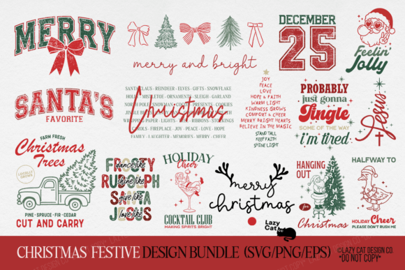 Reviewing the Christmas Festive SVG PNG Bundle