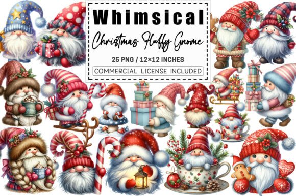 Reviewing Whimsical Christmas Gnome Illustrations