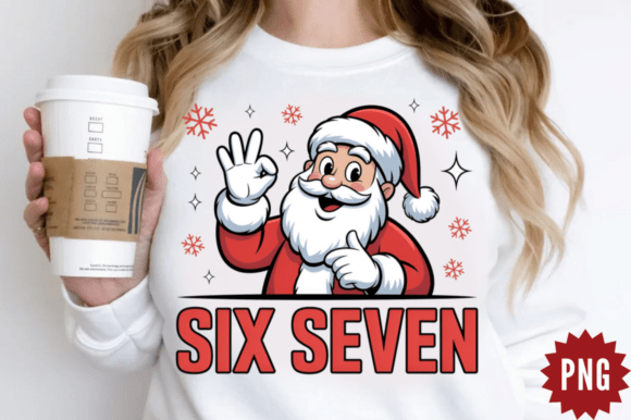 Santa Six Seven Christmas Sublimation De Illustrations