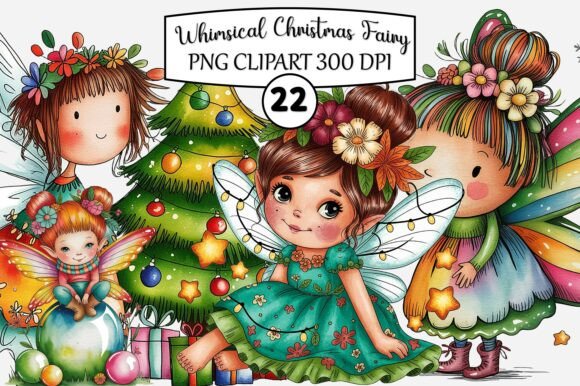 Whimsical Christmas Fairy Clipart & Illustrations Review