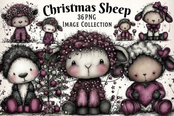 Whimsical Christmas Sheep Clipart: Brand Review